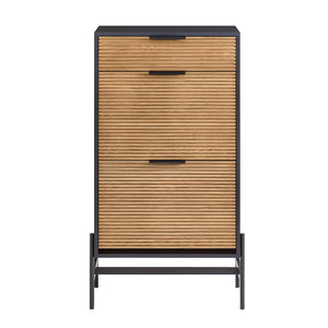 SoBuy Scarpiera da ingresso Cassettiera con 1 cassetto e 2 ribalte per ingresso, corridoio e soggiorno Nero 64x40x115 cm HFSR03-SCH