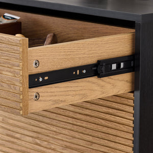 SoBuy Scarpiera da ingresso Cassettiera con 1 cassetto e 2 ribalte per ingresso, corridoio e soggiorno Nero 64x40x115 cm HFSR03-SCH