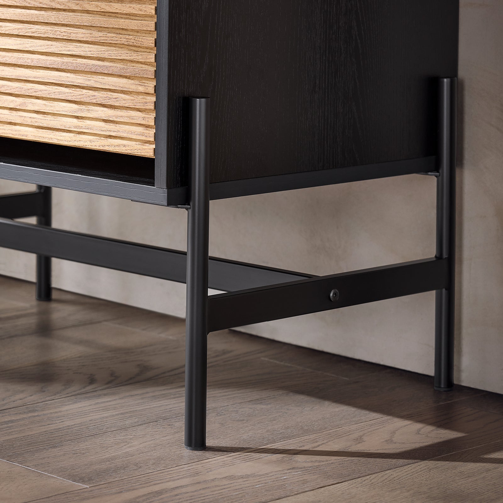 SoBuy Scarpiera da ingresso Cassettiera con 1 cassetto e 2 ribalte per ingresso, corridoio e soggiorno Nero 64x40x115 cm HFSR03-SCH