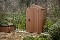 Casetta da Giardino Darwin 4x4, Marrone, 125,8 X 117 X 205 h