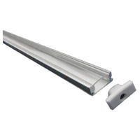 PLANO PROFILO ALLUMINIO SCHERMO TRASPARENTE MT2 x175mmX7mm