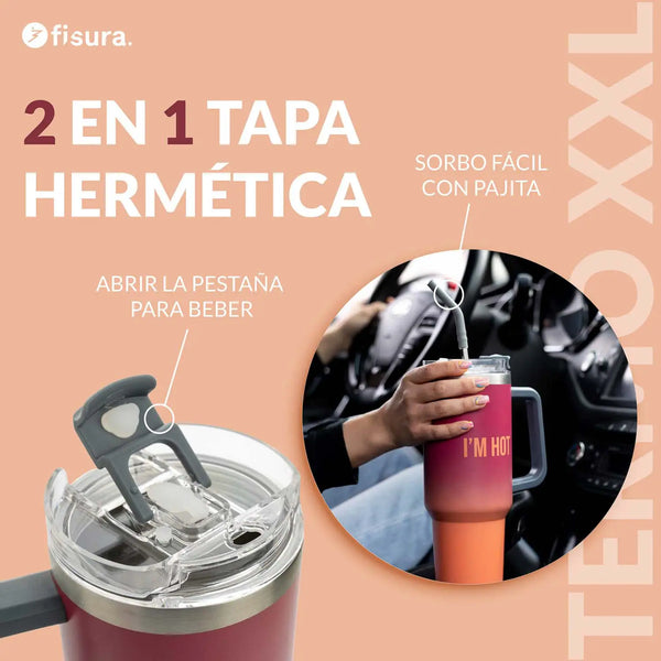 Thermos XXL con scritta "I'm hot"
