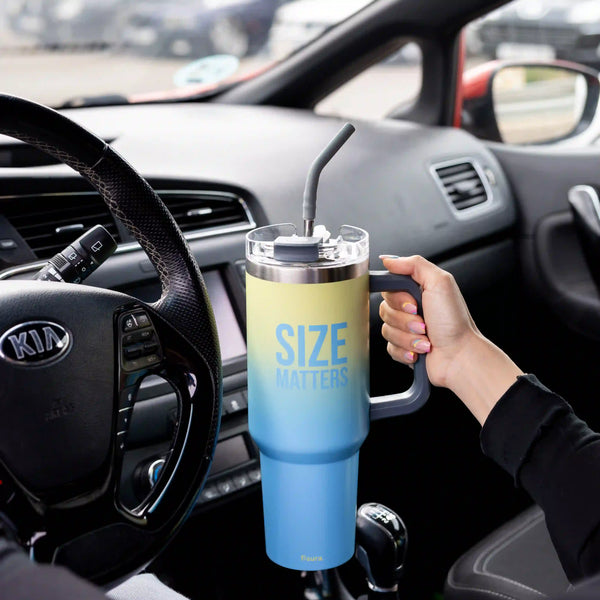 Thermos XXL con scritta "Size matters"