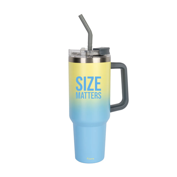 Thermos XXL con scritta "Size matters"