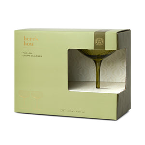 The Lou -  Bicchiere Coupe - Set Da 2 Colore Oliva