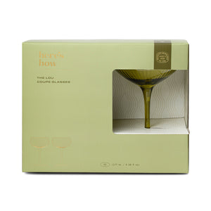 The Lou -  Bicchiere Coupe - Set Da 2 Colore Oliva