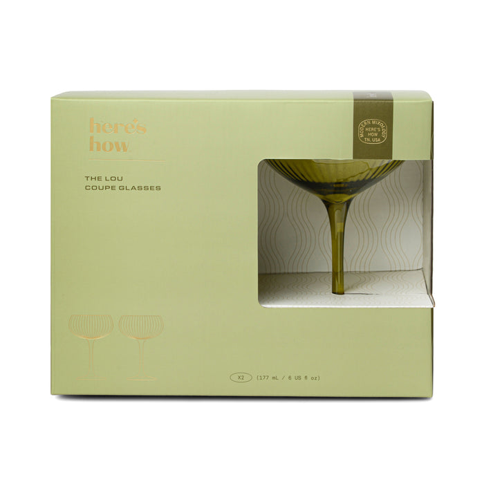 The Lou -  Bicchiere Coupe - Set Da 2 Colore Oliva