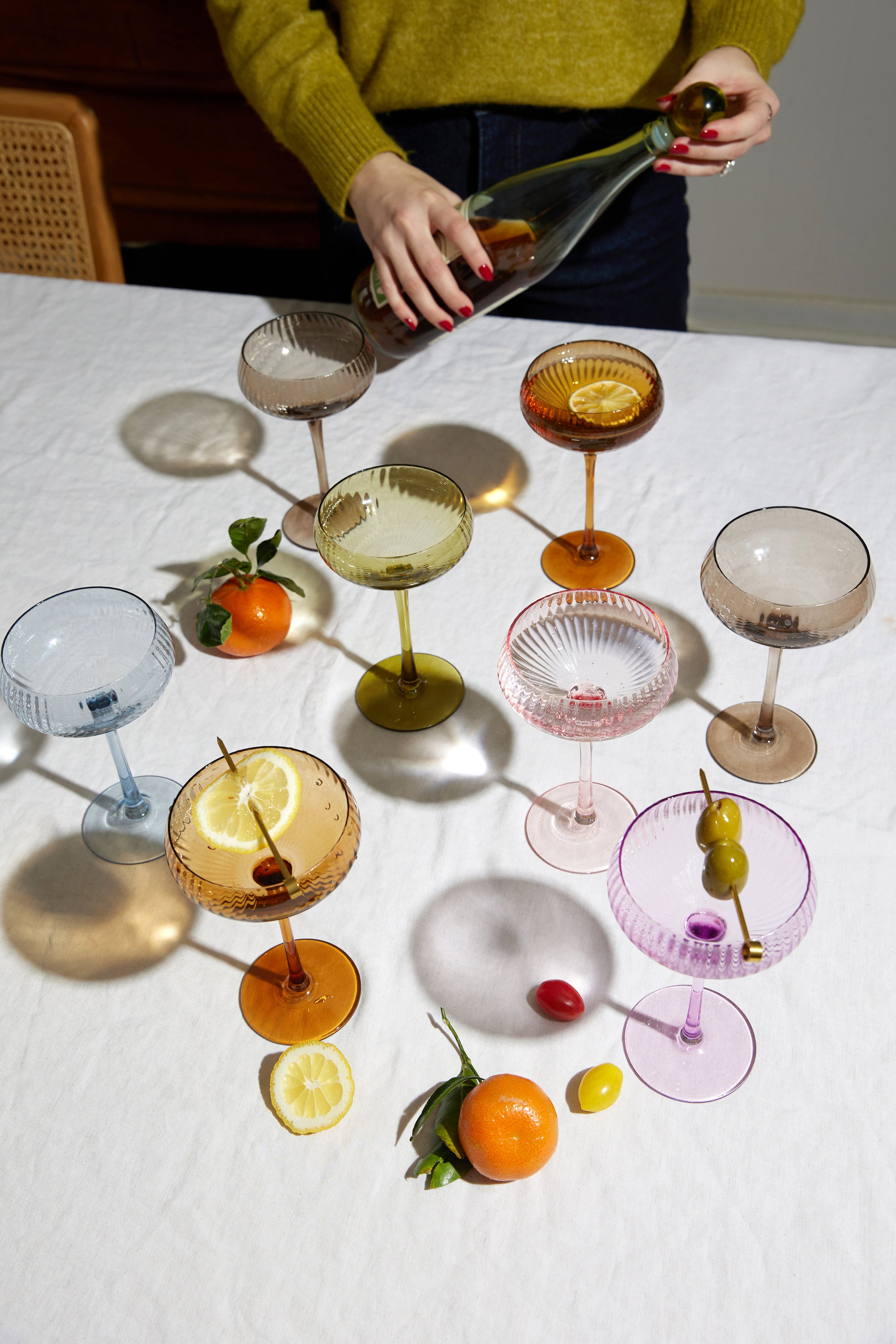 The Lou -  Bicchiere Coupe - Set Da 2 Colore Oliva