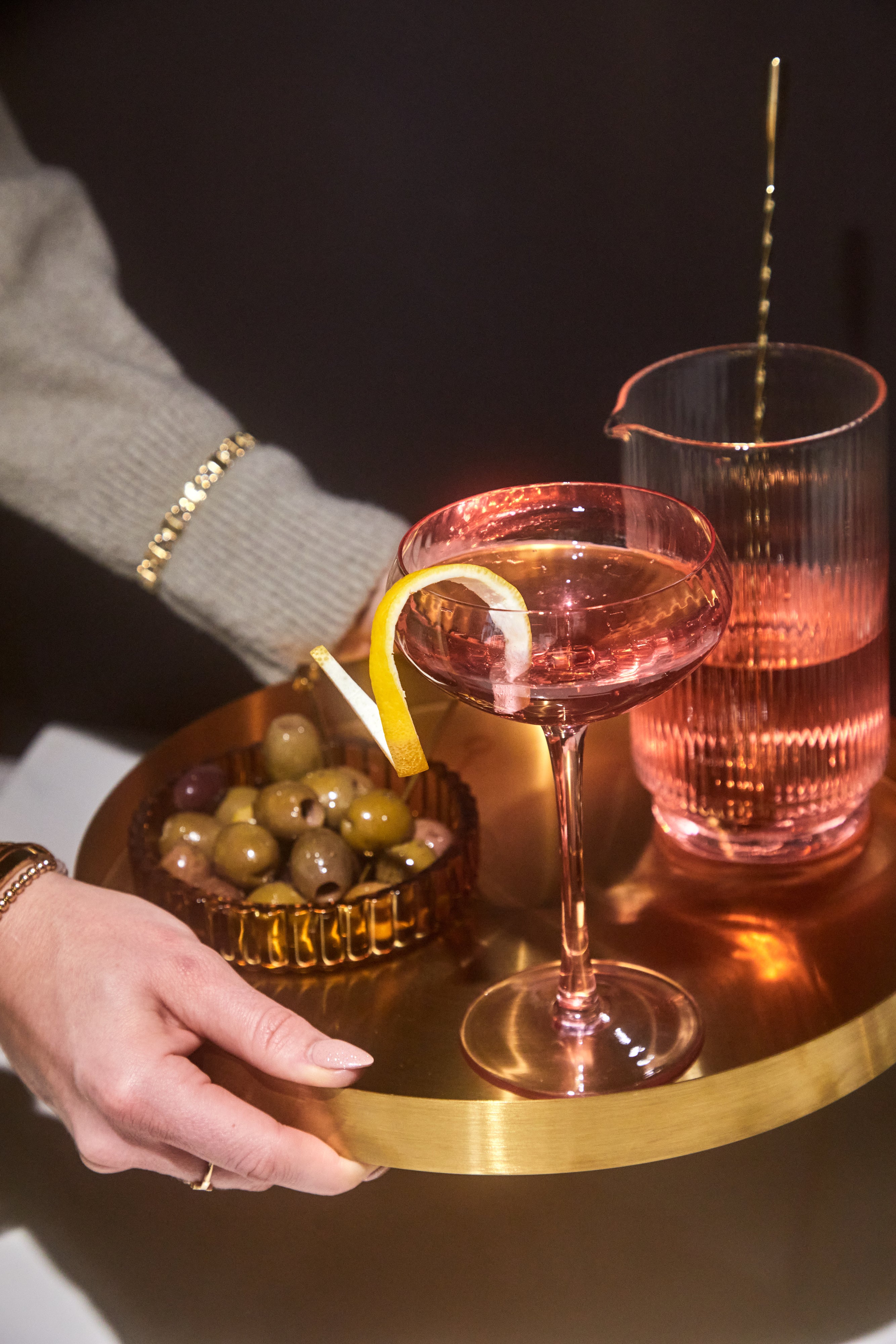 The Lou Bicchiere Coupe - Set da 2 Colore Rosa Blush