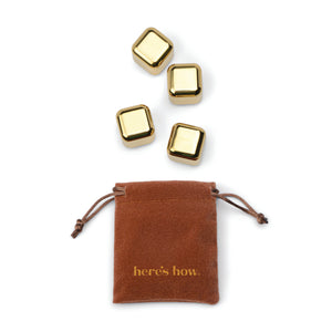 Set da 4 Raffreddatori per Cocktail - The Ruby in Oro