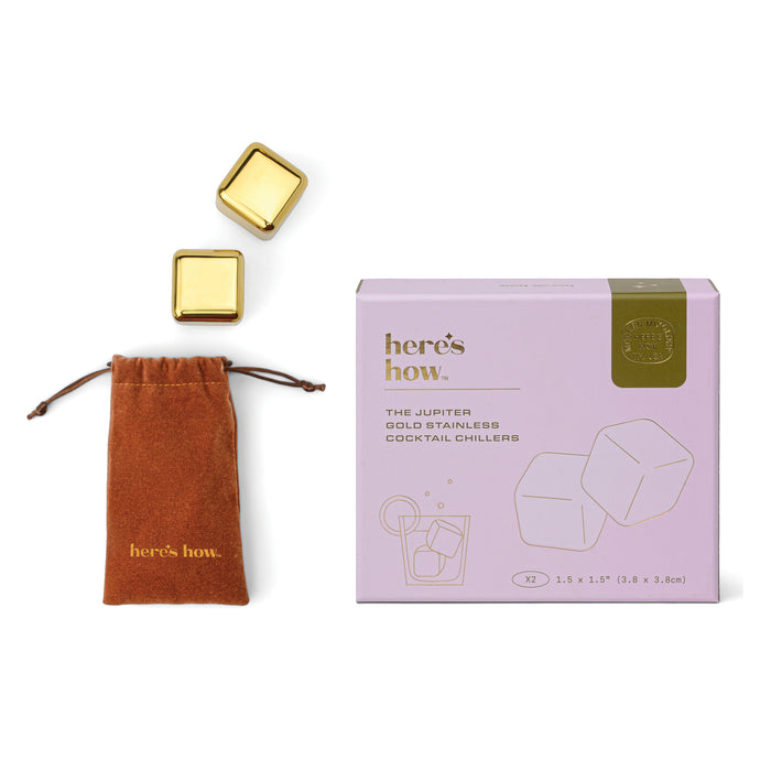 Set da 2 Raffreddatori per Cocktail - The Ruby in Oro