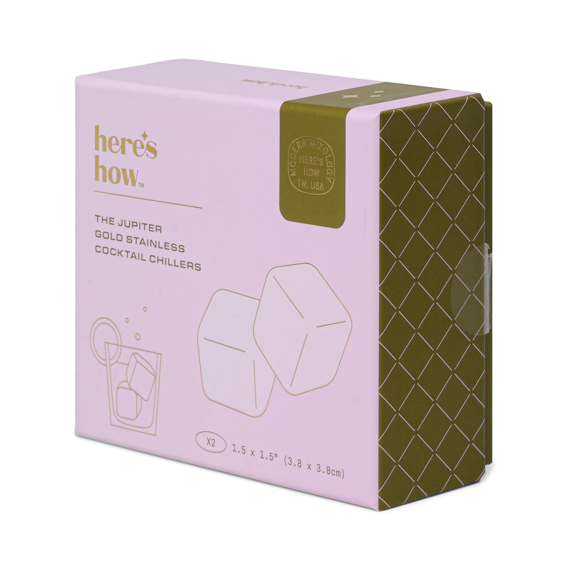 Set da 2 Raffreddatori per Cocktail - The Ruby in Oro