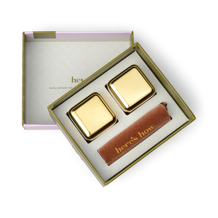 Set da 2 Raffreddatori per Cocktail - The Ruby in Oro