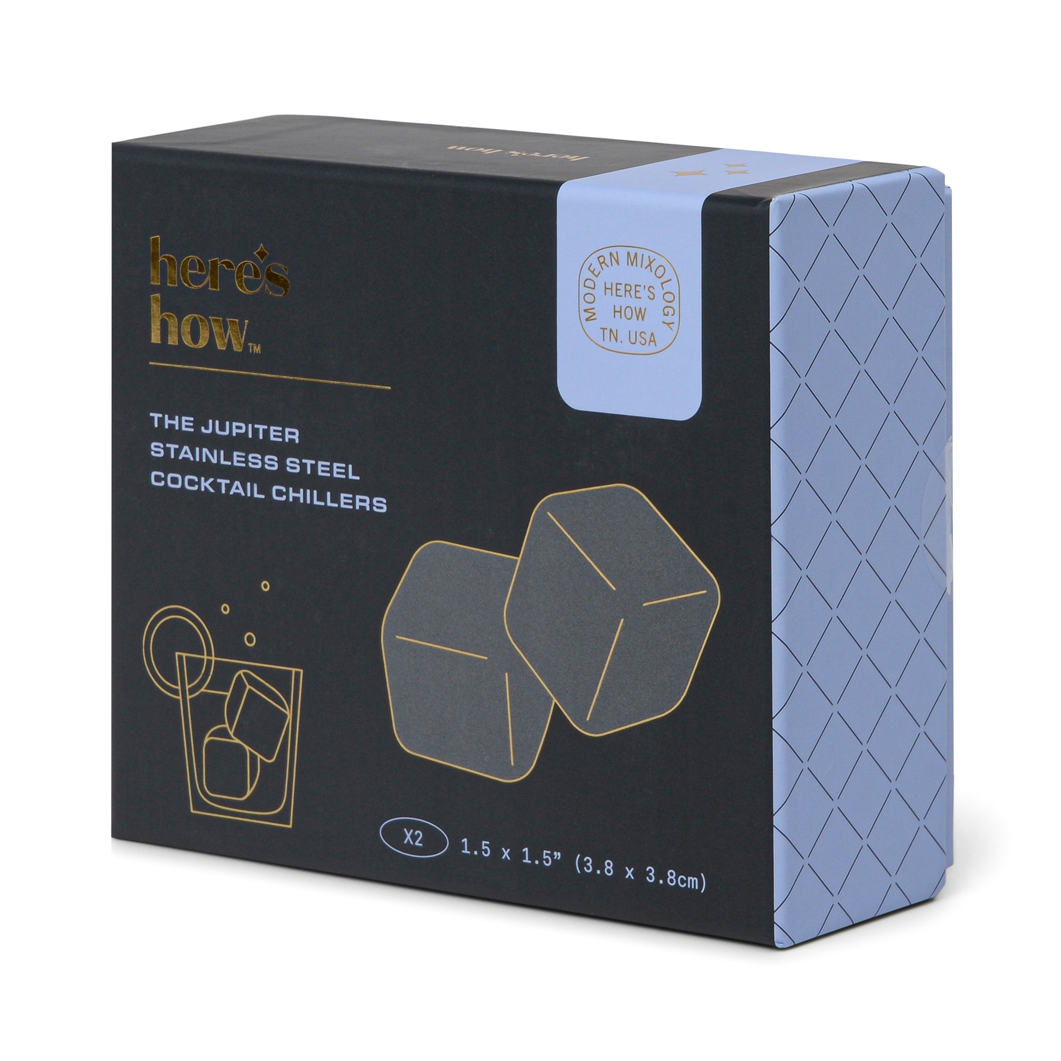 Set da 2 Raffreddatori per Cocktail - The Ruby in Argento