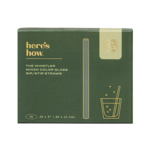 Cannucce di Vetro Colorate Whistler - Set da 6