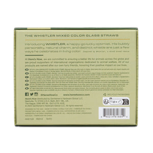Cannucce di Vetro Colorate Whistler - Set da 6