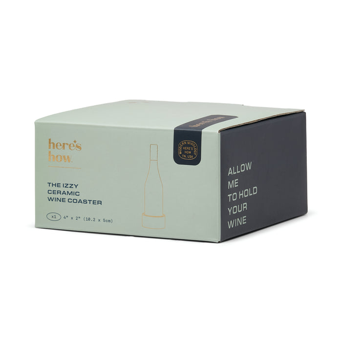 Sottobicchiere per vino Izzy - Righe blu e verdi