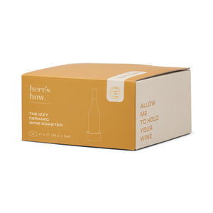 Sottobicchiere per Vino Izzy - A Strisce Gialle