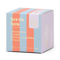 Tappo per Bottiglia Moony in Vetro - Lilla