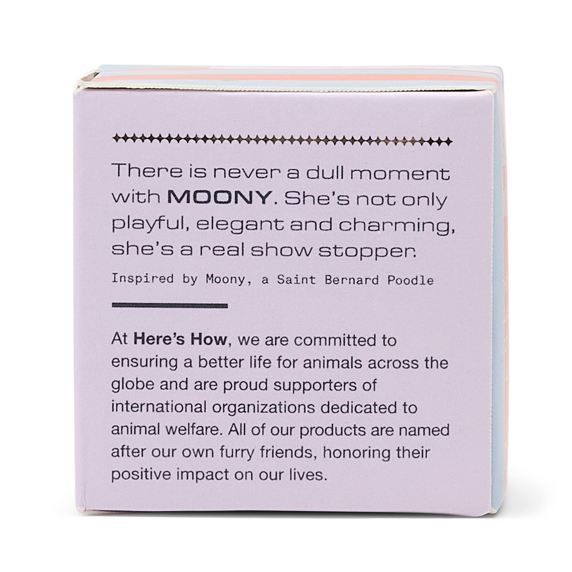 Tappo per Bottiglia Moony in Vetro - Lilla