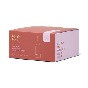 Sottobicchiere per vino Izzy - Lilla e Ruggine