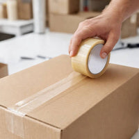 Nastro adesivo silenzioso trasparente 50mm x 66mt per imballaggio