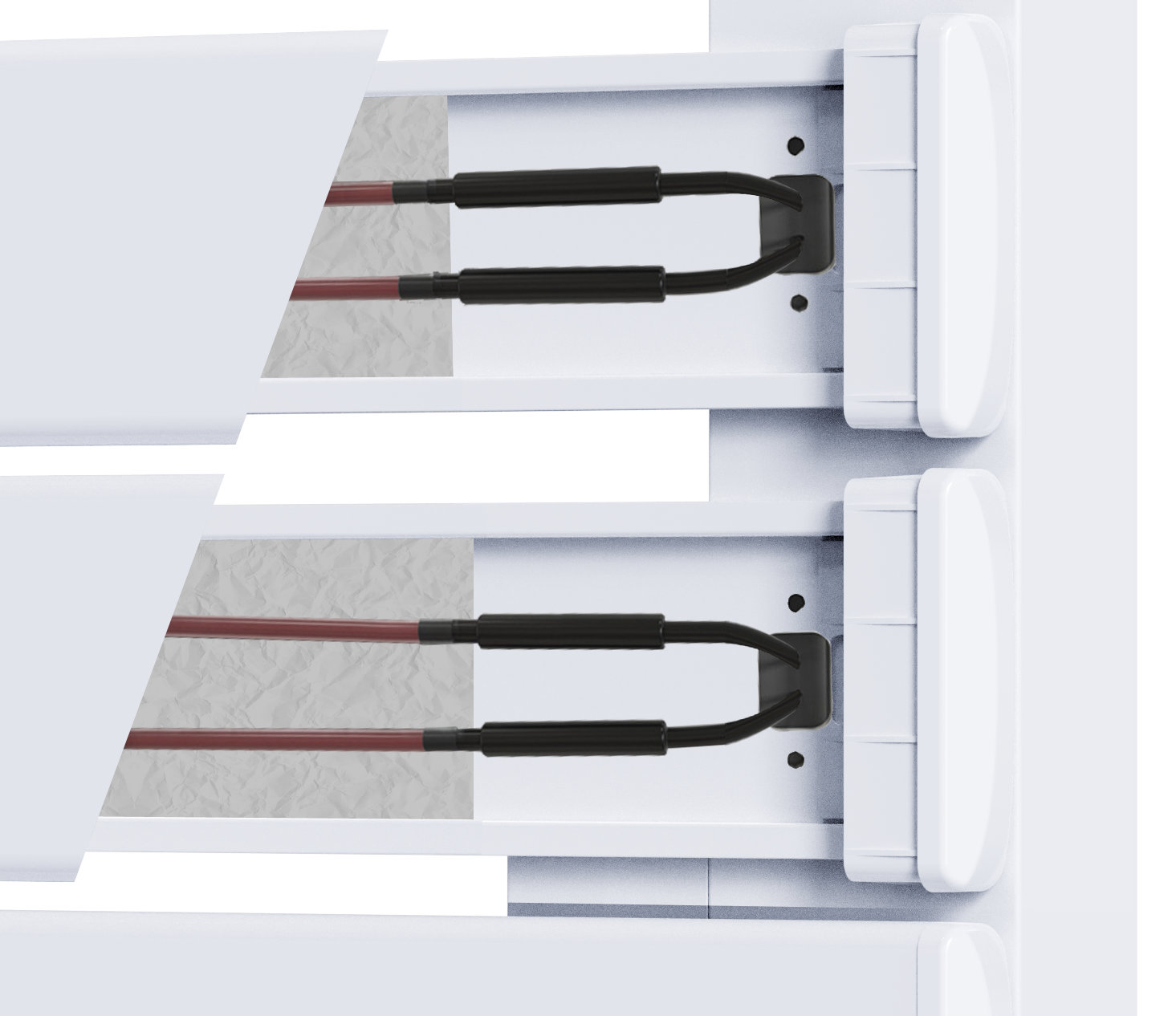 Scaldasalviette elettrico senza liquidi 500W H.101xL60cm HANAE bianco