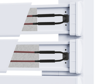 Scaldasalviette elettrico senza liquidi 500W H.101xL60cm HANAE bianco