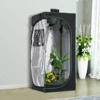 Tenda da Coltivazione Idroponica in Mylar e Oxford 600D per Riflettere la Luce grow box grow tenda 60x60x140 cm