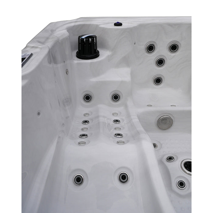 Minipiscina vasca idromassaggio 210x210x95 cm da esterno 6 persone | Garda