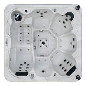 Minipiscina vasca idromassaggio 210x210x95 cm da esterno 6 persone | Garda