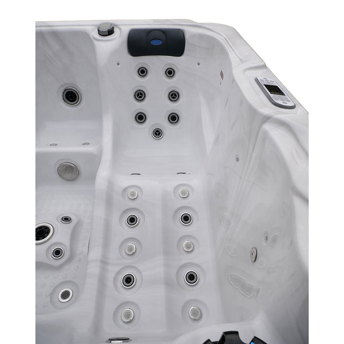 Minipiscina vasca idromassaggio 210x210x95 cm da esterno 6 persone | Garda