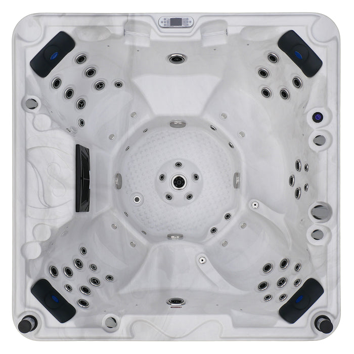 Minipiscina vasca idromassaggio 215x215x94,5 cm da esterno 7 persone | Garda