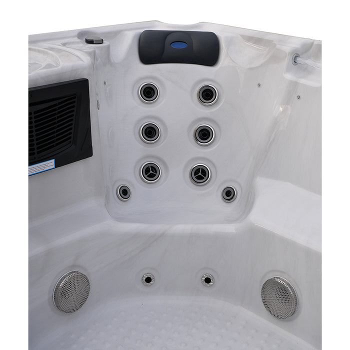 Minipiscina vasca idromassaggio 215x215x94,5 cm da esterno 7 persone | Garda