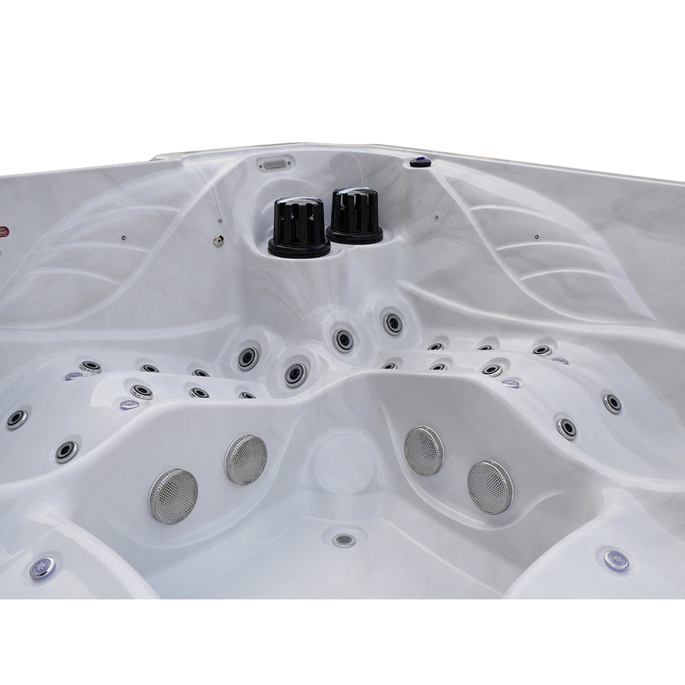 Minipiscina vasca idromassaggio 230x230x96 cm da esterno 5 persone | Erie