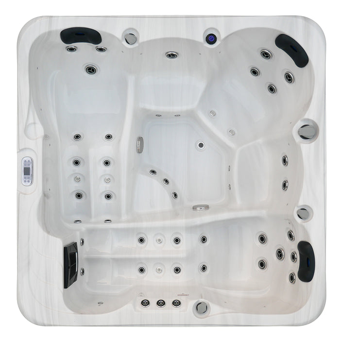 Minipiscina vasca idromassaggio 200x200x90 cm da esterno 5 persone | Bled