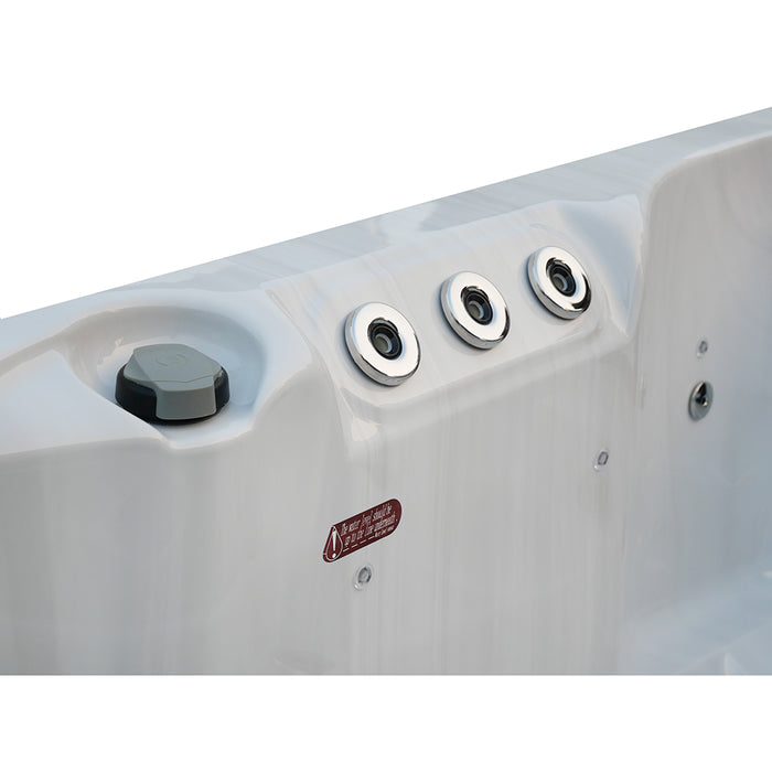 Minipiscina vasca idromassaggio 200x200x90 cm da esterno 5 persone | Bled