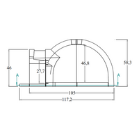 Forno legna tradizionale cottura diretta per pizze gusto 80 capienza 2/3 pizze