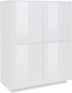 Credenza mobile cucina moderna soggiorno design bianco 100x40cm Judy