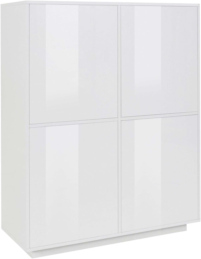 Credenza mobile cucina moderna soggiorno design bianco 100x40cm Judy