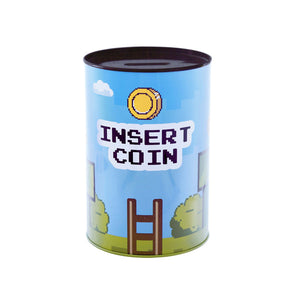 Salvadanio XXL scritta "Insert Coin"