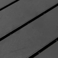 Set 9 Mattonelle a Incastro per Terrazzo, Piastrelle per Pavimenti, Piastrelle per Esterno in PP Antiscivolo, Area: 0.81 mq, 30x30x2cm, Nero