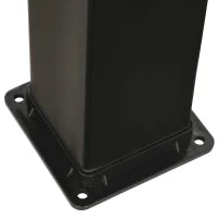 Doccia Solare da Giardino 40L e Temperatura 60°C, Soffione Girevole e Rubinetto per Piedi, Nero