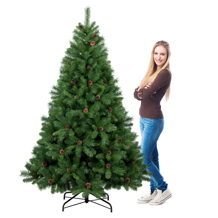 Boho - Albero di Natale con pigne in PVC ø132x210H cm, 1053 Punte