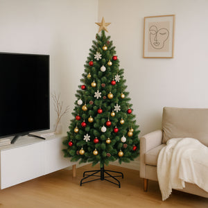 Boho - Albero di Natale con pigne in PVC ø132x210H cm, 1053 Punte