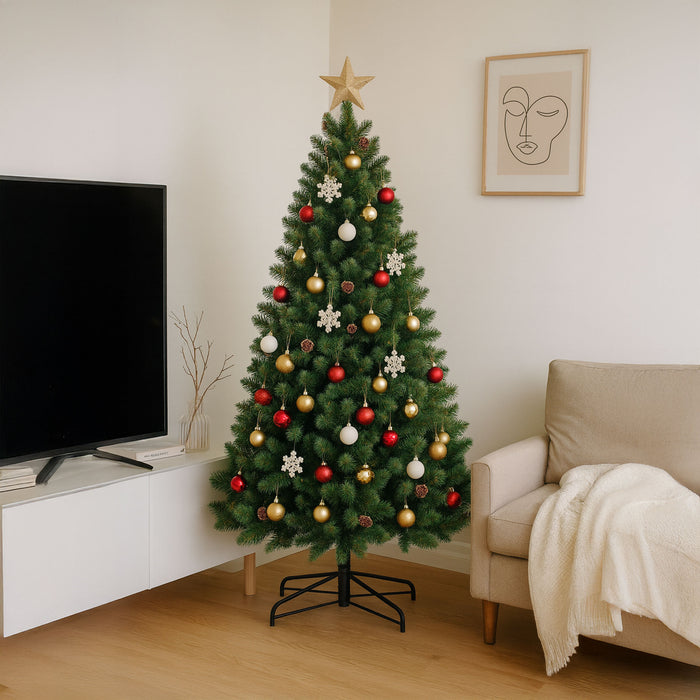 Boho - Albero di Natale con pigne in PVC ø142x240H cm, 1407 Punte