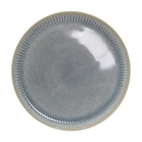 Set di 18 piatti in ceramica Erika rifiniti a mano grigio