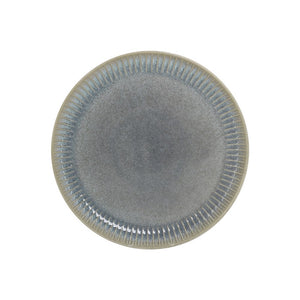 Set di 18 piatti in ceramica Erika rifiniti a mano grigio