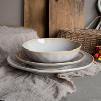 Set da 18 piatti in ceramica moderni glicine