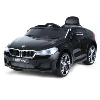 Macchina Elettrica per Bambini BMW 6GT 6V, Macchina Telecomandata con Musica e Fari LED, MP3, Clacson, 106 x 64 x 51 cm, Nero